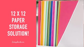 The 12x12 Paper Storage Solution You NEED  Scrapbookcom Exclusives [upl. by Post131]