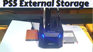 PS5 External Storage Options with Internal HDD and SSD  PS4 [upl. by Ehr729]