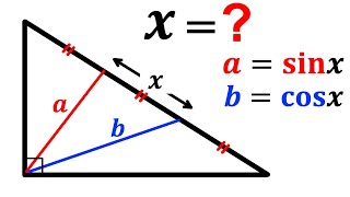 Can you calculate the length X  Trigonometry math maths  geometry [upl. by Hanahsuar]