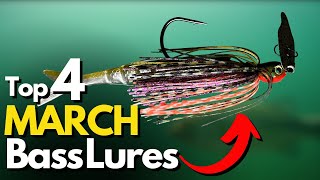 Top 4 Lures for March Bass Fishing and WHY  Underwater Footage [upl. by Ennoira]