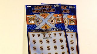 SOOD 1278 TWO 10 MYSTERY MULTIPLIER Florida Lottery Scratch Tickets [upl. by Asyar107]