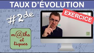 EXERCICE  Appliquer un taux dévolution coefficient multiplicateur  Seconde [upl. by Arok]