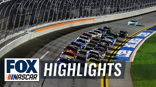 Bluegreen Vacations Duel 1 at Daytona Highlights  NASCAR on FOX [upl. by Ecinerev427]