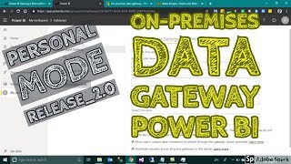 What Is PERSONAL MODE In ONPREMISES DATA GATEWAY Power BI  TAIK18 101 Power BI [upl. by Simone]