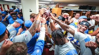 Brandon Staley Locker Room Speech After Beating Chiefs  LA Chargers [upl. by Anahir78]