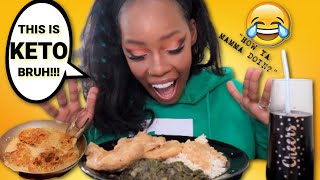 EP 32  THE BEST KETO SMOTHERED PORK CHOPS ONIONS amp RICE EVER RECIPE COOKING  EATING  BEBE EATS [upl. by Katherine]