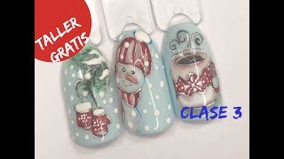 TALLER DE NAVIDAD GRATIS Clase 03 Diseños navideños coralsanails [upl. by Hannover284]