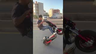 Electric scooter tricks [upl. by Aisatana]