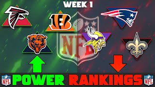 NFL Week 1 Power Rankings [upl. by Nnaaihtnyc]