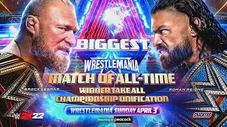 WWE Wrestlemania 38 Official and Full Match Card HD [upl. by Naejamron336]