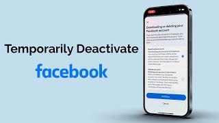 How To Temporarily Deactivate Facebook Account [upl. by Jain420]