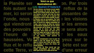 Short  quatrain 27 suite  Centurie 5 de  Nostradamus [upl. by Ahsla]