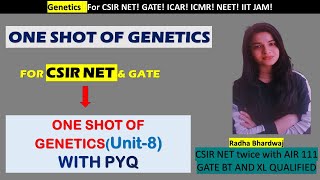 ONE SHOt OF GENETICS WITH PYQ  CSIR NETLIFE SCIENCE [upl. by Haidebez]