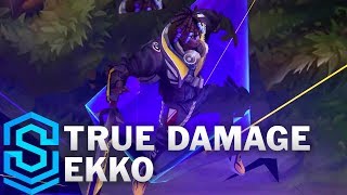 True Damage Ekko Skin Spotlight  PreRelease  League of Legends [upl. by Jonie]