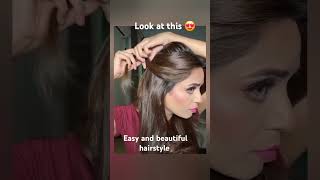 Easy and beautiful hairstyle hairstyles tutorial hairstylist  trending ytshorts sneakpeak [upl. by Crispin989]