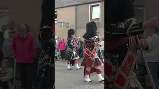 Scotland the Brave as Massed Bands march for Beating Retreat at 2022 Dufftown Highland Games shorts [upl. by Griselda]