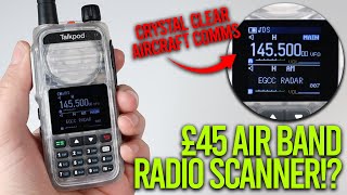 A £45 Budget Air Band Radio Scanner  Talkpod A36 Plus [upl. by Joktan954]