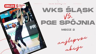 WKS Śląsk 🆚 PGE Spójnia mecz 2  najlepsze akcje ORLENBasketLiga PLKPL [upl. by Anialeh478]