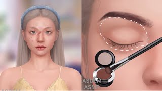 ASMR Amber is getting ready for the Christmas party ✨✨ asdemasmr satisfying [upl. by Lodi263]