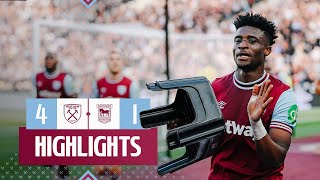 West Ham 41 Ipswich Town  Kudus Heads Home In Strong Hammers Victory  Premier League Highlights [upl. by Annaek]