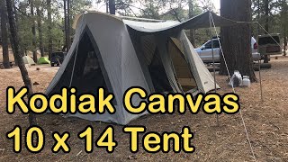 Setting Up the Kodiak Canvas 10 x 14 ft FlexBow VX Tent [upl. by Rangel]