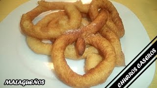 CHURROS CASEROS DE MÁLAGA  Recetas de Cocina [upl. by Aeki]