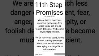 AA100011  11th Step Promises [upl. by Anaela]