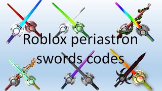 Roblox periastron swords codes and what can they do  destroying admin house [upl. by Nolyag313]