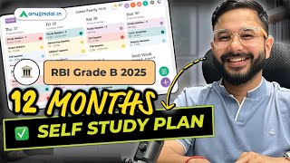 RBI Grade B 2025  365 Days Preparation Strategy  Self Study Plan  Sources  Anuj Jindal [upl. by Perren695]