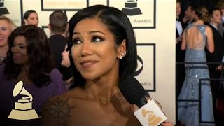 Jhené Aiko Keeping It Classy At The GRAMMYs  GRAMMYs [upl. by Meggi313]