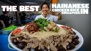 BEST HAINANESE CHICKEN RICE IN SINGAPORE  20 Servings of My Favorite Chicken Rice in the World [upl. by Barcot]