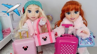 Elsa and Anna toddlers Packing for Disney Vacation ✈️ [upl. by Jarlath]