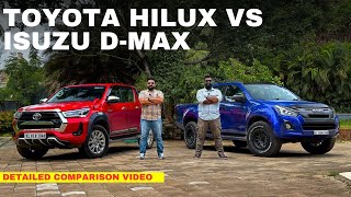 Toyota Hilux VS Isuzu Dmax🔥  Toyota Hilux and Isuzu Dmax Comparison  Hani Musthafa [upl. by Thury]