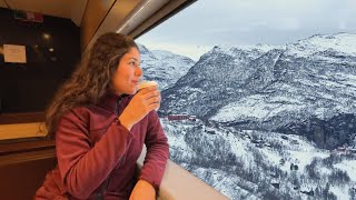 Así es viajar en TREN por NORUEGA  Linea Bergen de Oslo  Voss [upl. by Nilhtac]