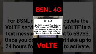 BSNL 4G VOLTE ACTIVATE  BSNL VOLTE Activation  BSNL VOLTE Activation kaise kare TEchQueenVisha [upl. by Rokach]