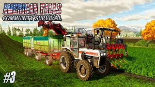 The Farm Is Taking Off  Community Survival American Falls  Farming Simulator 22 Live [upl. by Ahar223]