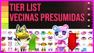 💍 TIER LIST VECINAS PRESUMIDAS Animal Crossing New Horizons [upl. by Attirehs]