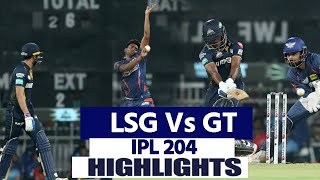 Lucknow Super Giants vs Gujarat Titans IPL Match Highlights  LSG VS GT IPL 2024 Highlights [upl. by Acimot]