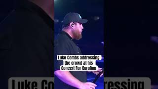 Luke Combs Concert For Carolina country northcarolina countrymusic tennessee lukecombs music [upl. by Inneg]