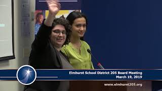 20190319 Elmhurst 205 School Board Meeting [upl. by Alletneuq]