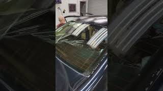 how to remove old tint of the rear window in 1 minute without damaging defroster [upl. by Annuahsal753]