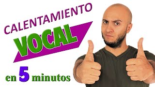 CALENTAMIENTO VOCAL RÁPIDO en 5 minutos COMO calentar LA VOZ [upl. by Alfonso]