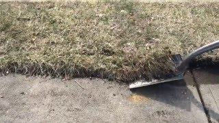 How to Edge Grass Along A Sidewalk or Walkway Quickly and Cheaply [upl. by Zins]