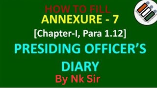 How to fill presiding diary✍️ [upl. by Lyrahs]