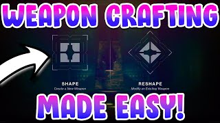 Weapon Crafting Explained InDepth Guide Elements Patterns amp Shaping  Destiny 2 Witch Queen [upl. by Cortie324]