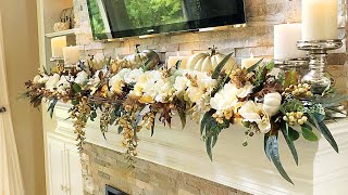 2018 Fall Mantel  How To Decorate A Mantel [upl. by Aydiv]