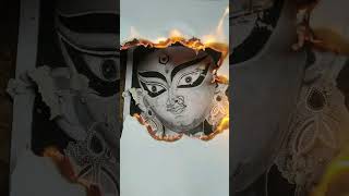 Trending drawing youtubeshorts shorts art viralvideo drawing maa durgapuja music song [upl. by Eleni]