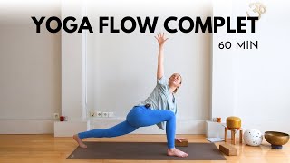 Cours de Yoga Complet 60 min  Hatha Flow pour se tonifier amp sassouplir [upl. by Eelrebma]