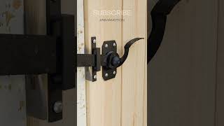 Ingenious Latch Mechanism for Wooden Doors 🛠️🔒 DIY Woodworking [upl. by Caras]