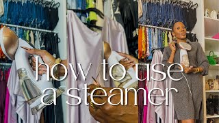 HOW TO USE A CLOTHES STEAMER PROPERLY [upl. by Namzaj]